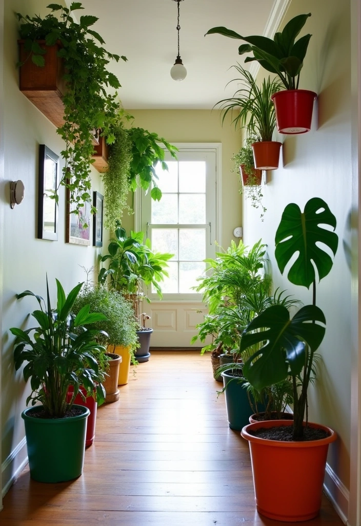 23 Unique 70s Hallway Designs Ideas - 9. Indoor Plants