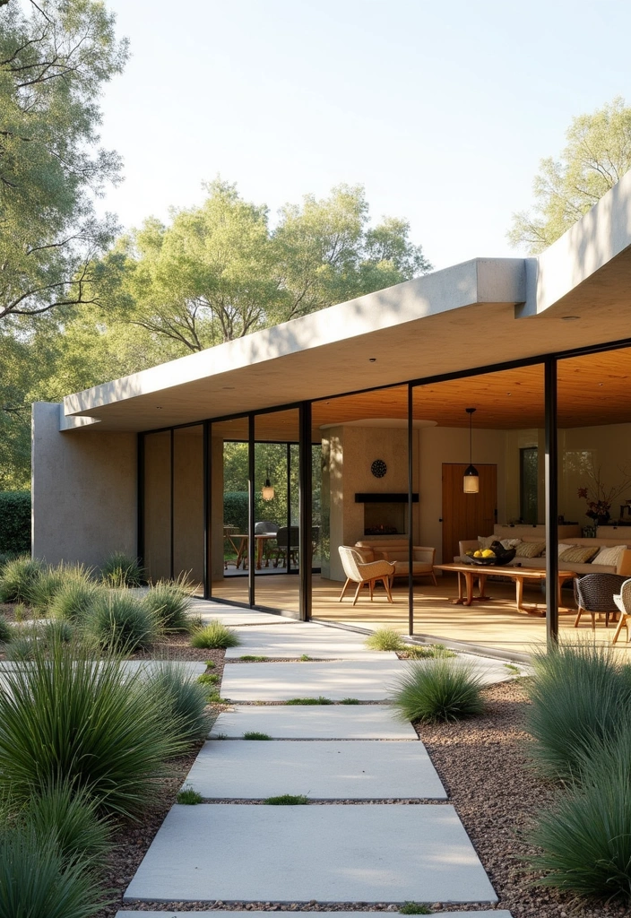 24 Beautiful California Ranch House Designs - 1. Modern Minimalist Ranch