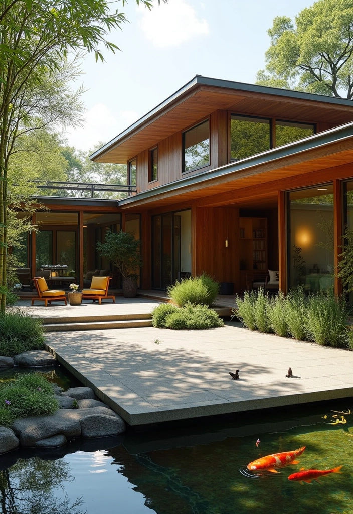 24 Beautiful California Ranch House Designs - 13. Asian-Inspired Ranch