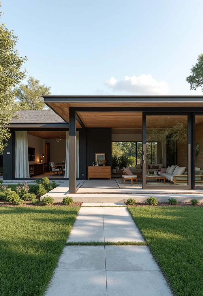 24 Beautiful California Ranch House Designs - 6. Contemporary Ranch