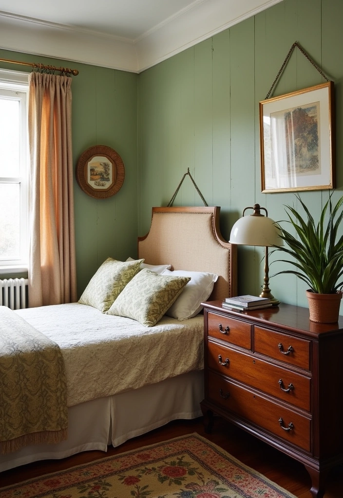 24 Bedroom Ideas for Best Sleep Experience - 12. Vintage Touches