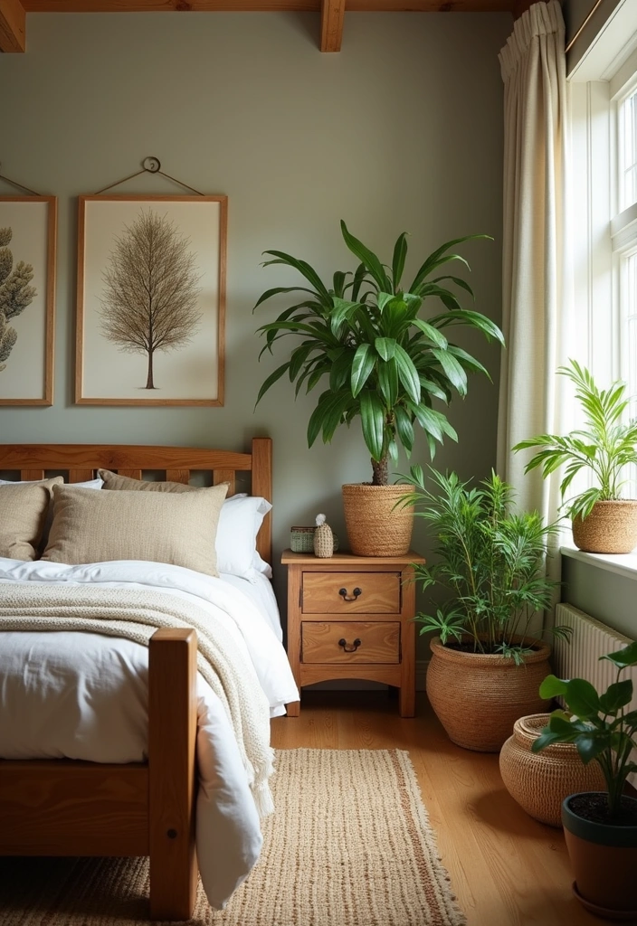 24 Bedroom Ideas for Best Sleep Experience - 5. Nature-Inspired Decor