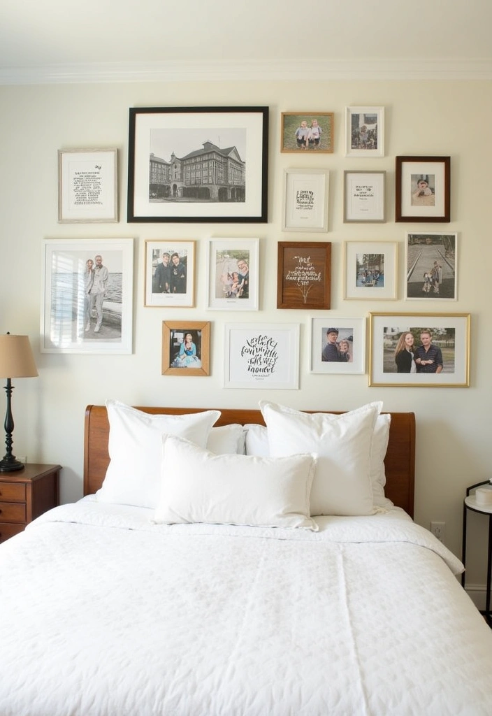 24 Bedroom Ideas for Best Sleep Experience - 7. Personalized Art