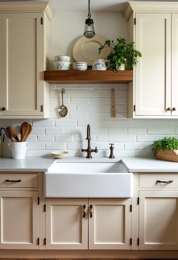 24 Gorgeous Beige Kitchen Cabinets Ideas - 1. Classic Shaker Style