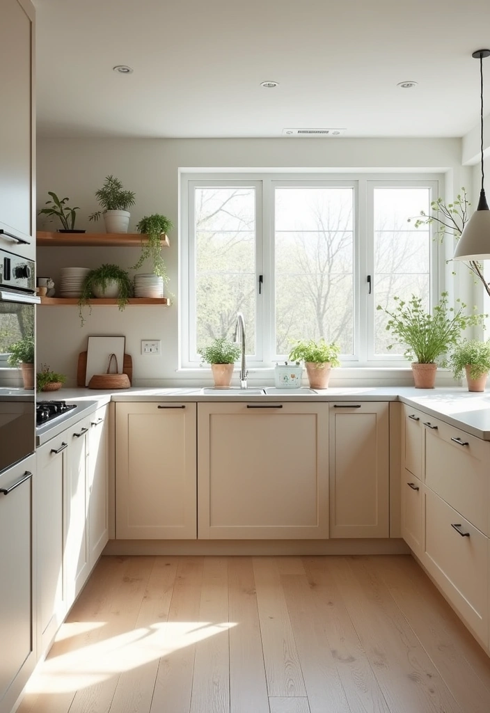 24 Gorgeous Beige Kitchen Cabinets Ideas - 4. Minimalist Scandinavian Style