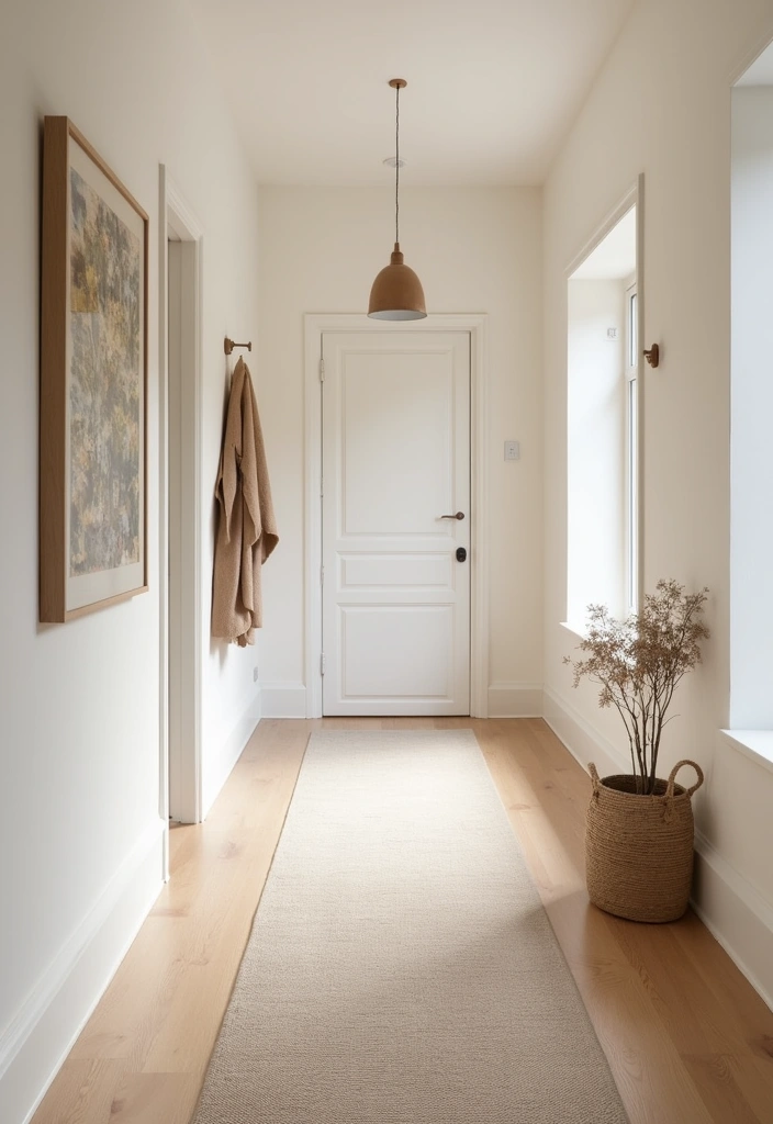 24 Japanese Hallway Designs Ideas - 12. Minimalist Carpets and Rugs