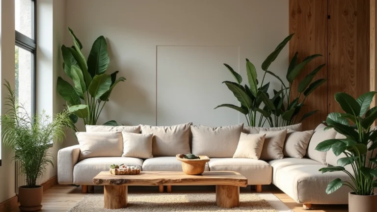 24 Modern Organic Living Room Ideas