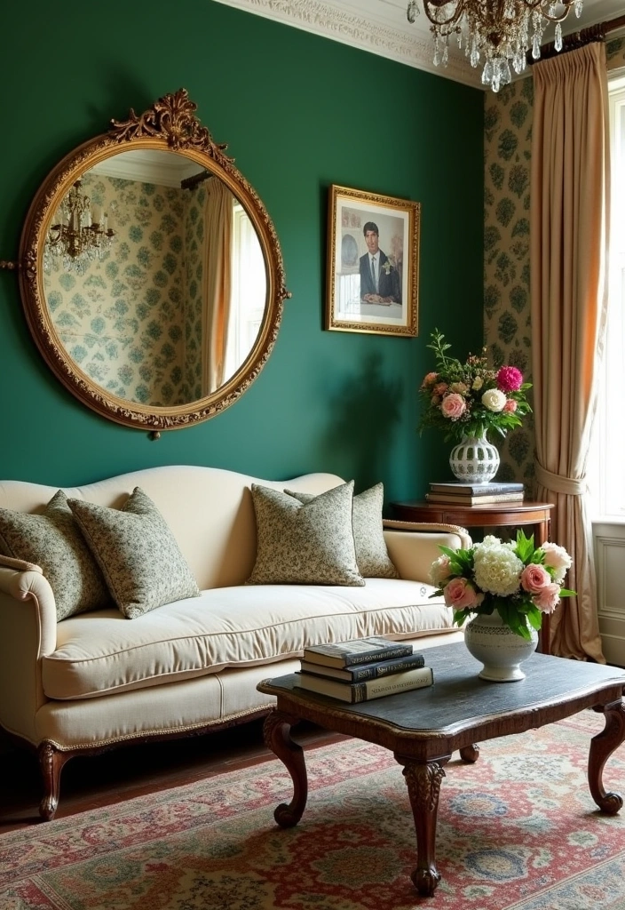 24 Victorian Living Room Design Ideas - 1. Opulent Color Palettes