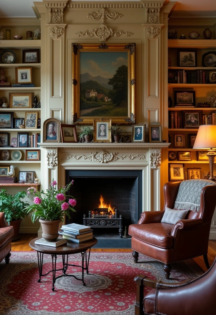 24 Victorian Living Room Design Ideas - 19. Personal Touches