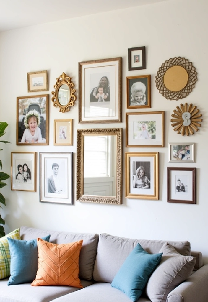 25 Home Interior Decor Ideas to Transform Your Space - 2. Create a Gallery Wall