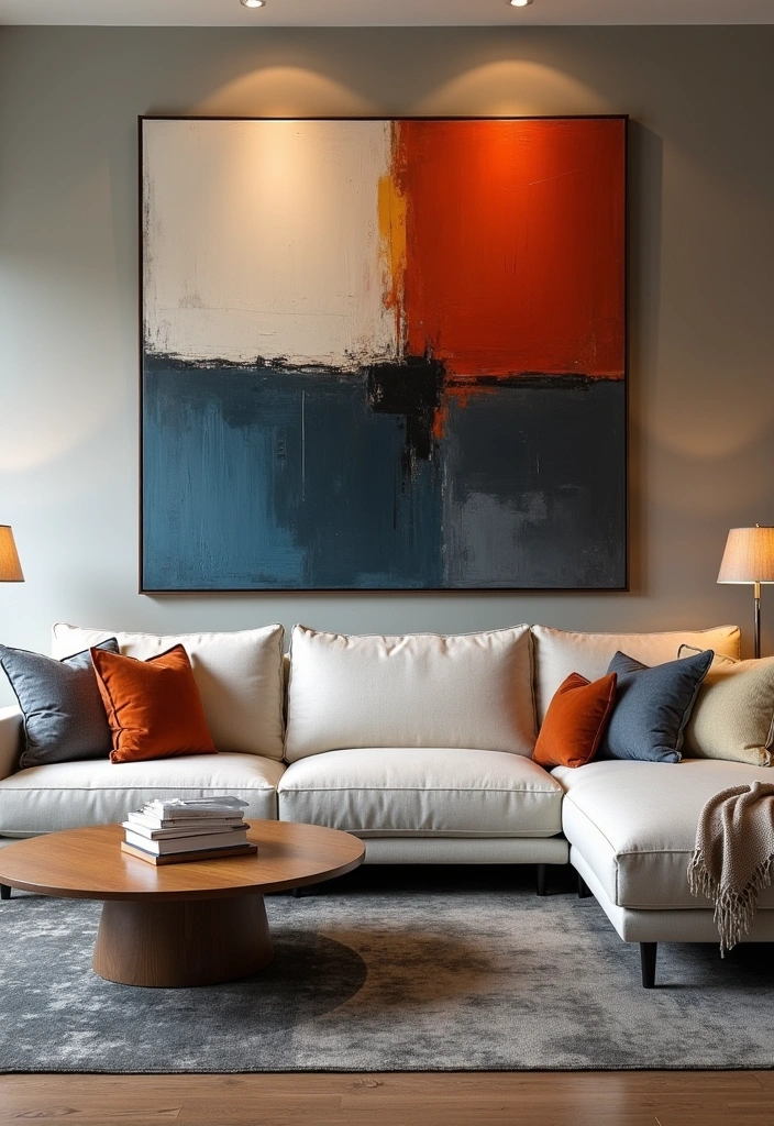 25 Home Interior Decor Ideas to Transform Your Space - 9. Choose Bold Artwork