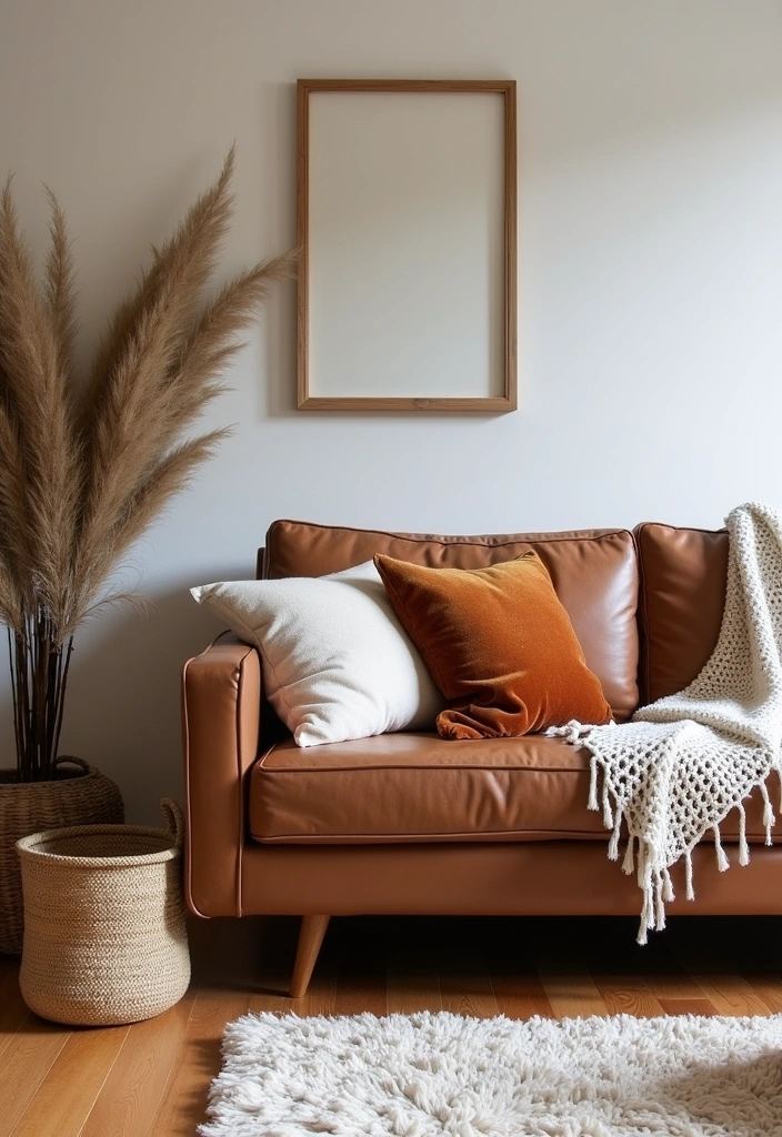 25 Modern Boho Living Room Ideas - 3. Layered Textures