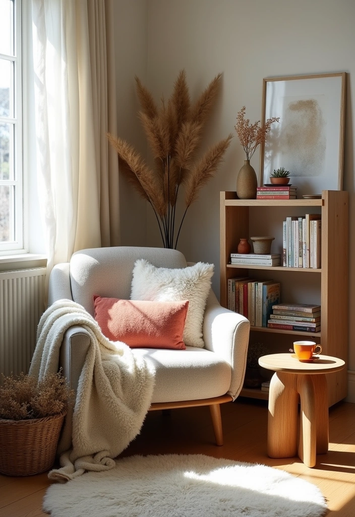 25 Modern Boho Living Room Ideas - 7. Cozy Nooks