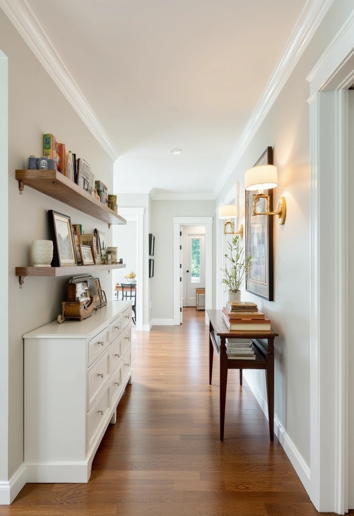 25 Modern Farmhouse Hallway Ideas - 14. Personalized Decor Touches