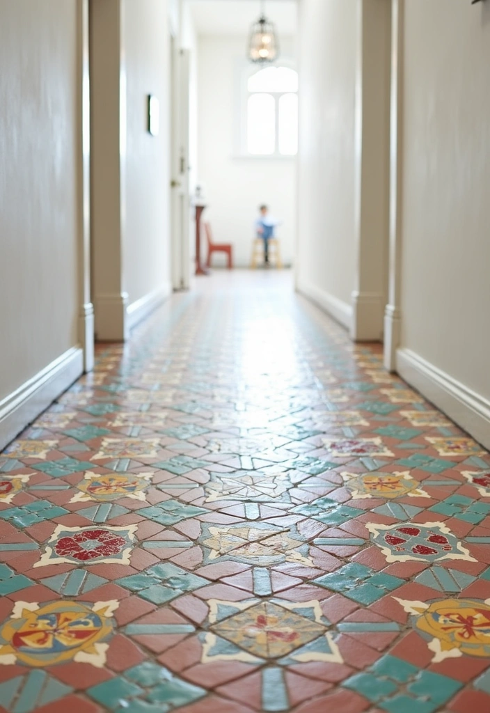 25 Moroccan Hallway Decor Ideas - 1. Colorful Mosaic Tiles