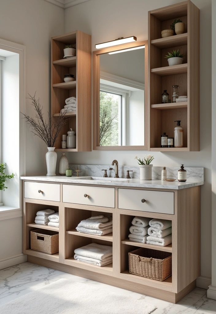 25 Parisian Bathroom Design Ideas - 18. Functional Yet Beautiful Vanities