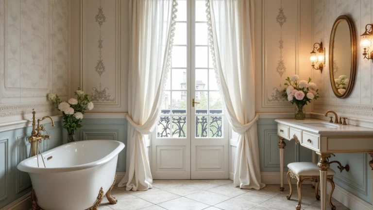 25 Parisian Bathroom Design Ideas