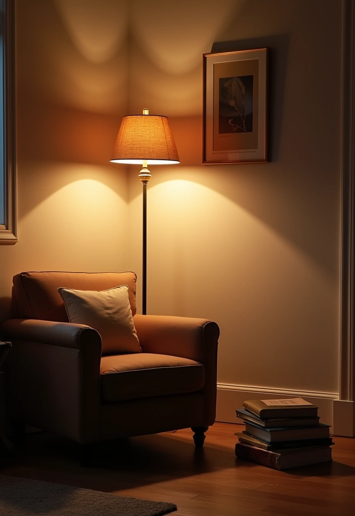 26 Calming Japandi Reading Nooks Ideas - 5. Inviting Lighting Options