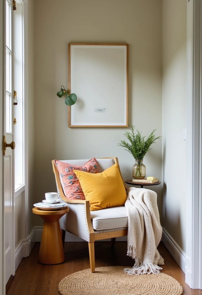 26 Cozy Modern Farmhouse Entryways Ideas - 15. Cozy Seating Nooks