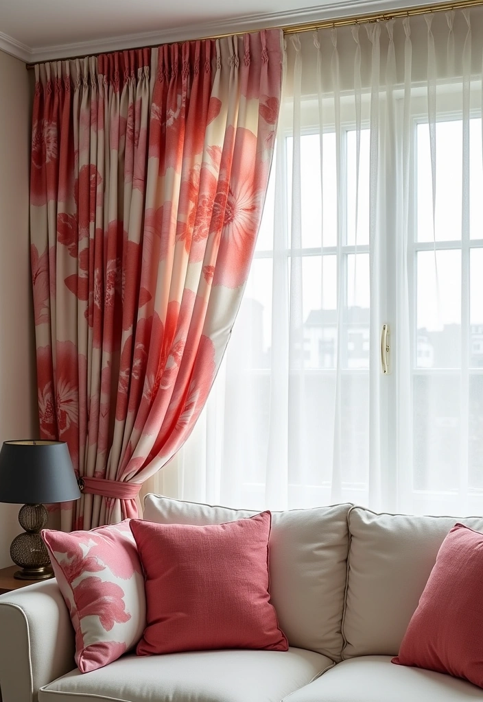 26 Curtain Trends to Enhance Living Room Decor Ideas - 1. Bold Patterns for a Statement Look