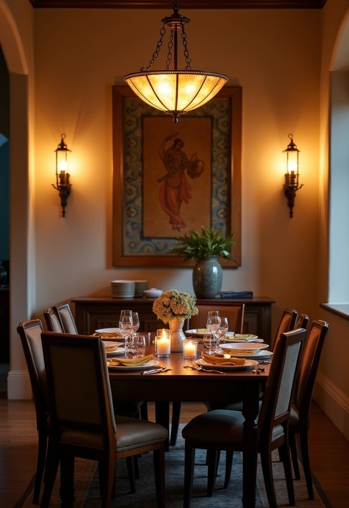 26 Ibiza Inspired Spanish Dining Room Ideas - 13. Layered Lighting