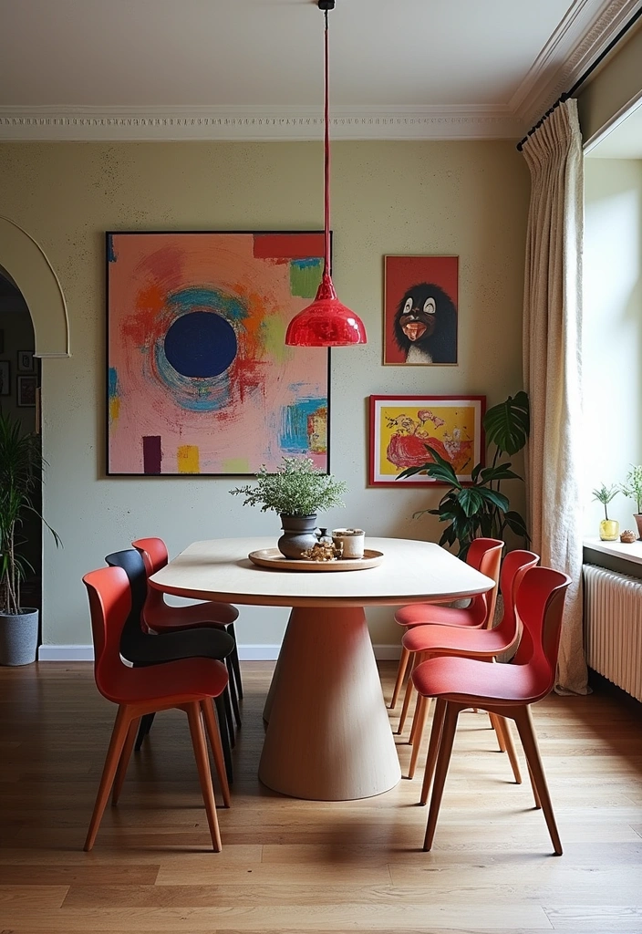 26 Ibiza Inspired Spanish Dining Room Ideas - 9. Artsy and Creative