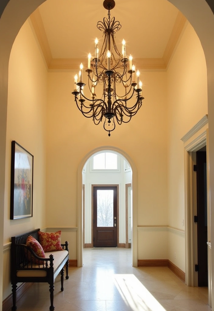 26 Modern Colonial Spanish Entryway Designs - 3. Elegant Lighting Fixtures