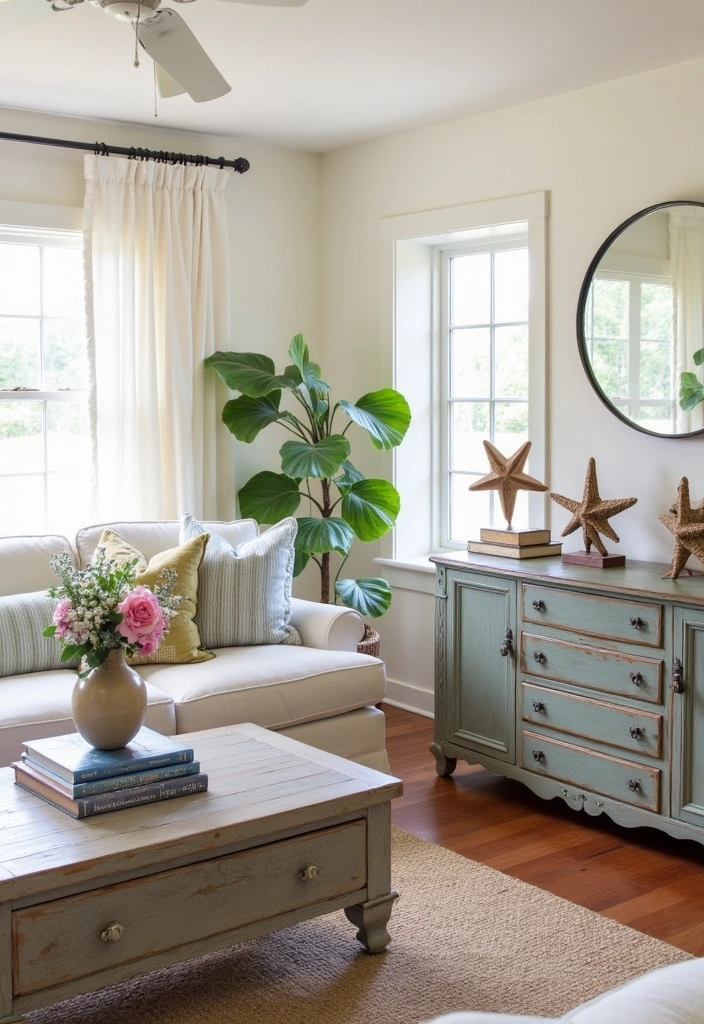27 Charming Hamptons Style Beach Cottage Ideas - 14. Incorporating Vintage Finds