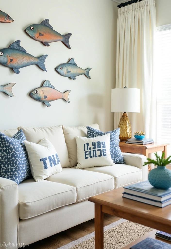 27 Charming Hamptons Style Beach Cottage Ideas - 7. Whimsical Coastal Accents
