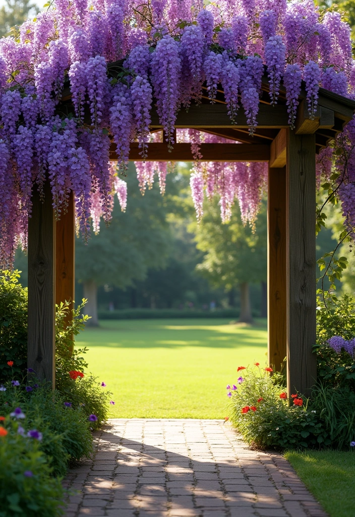 27 Classic English Country Garden Ideas - 1. Rustic Wooden Arbors