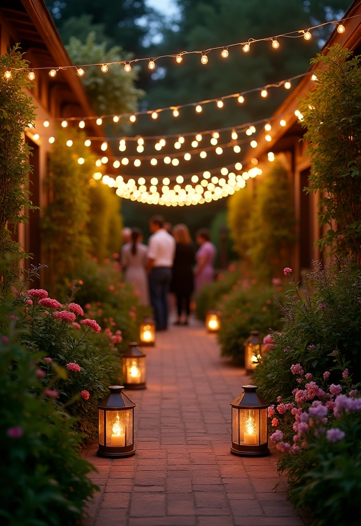 27 Classic English Country Garden Ideas - 15. Elegant Garden Lighting