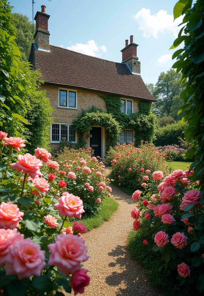 27 Classic English Country Garden Ideas - 7. Traditional English Rose Gardens