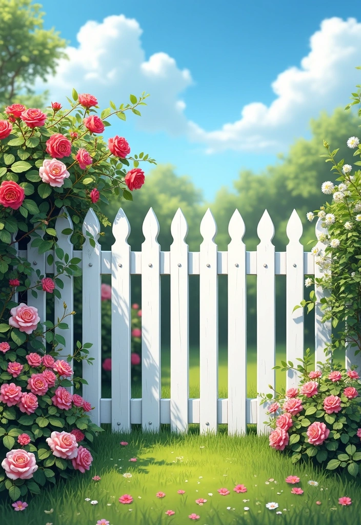 27 Classic English Country Garden Ideas - 9. Classic White Picket Fences