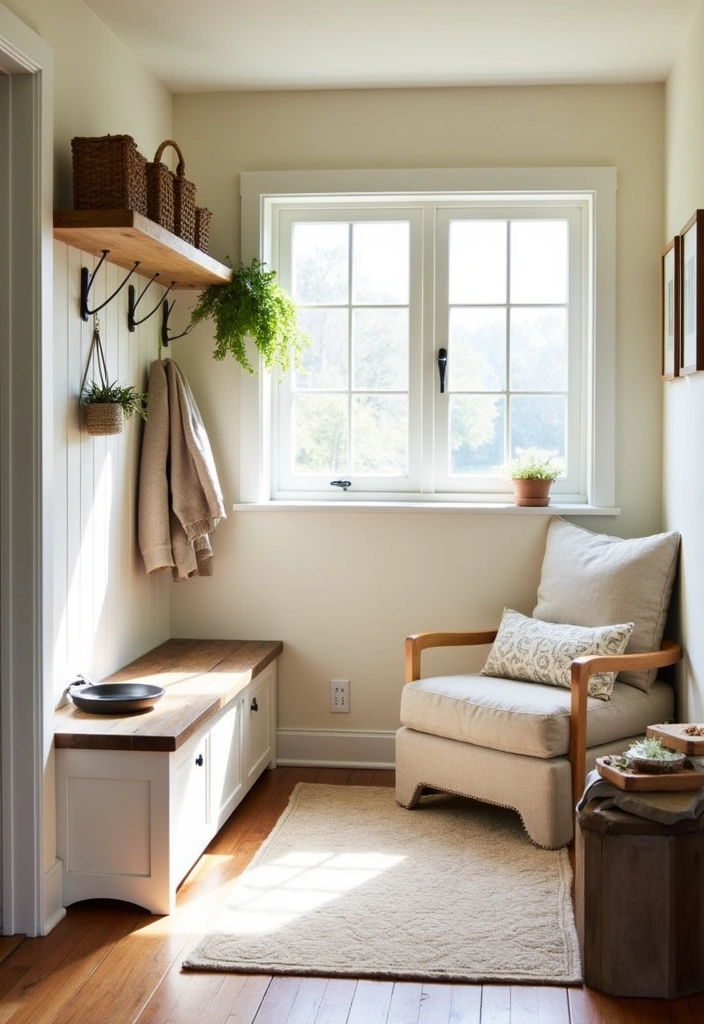 27 Cozy Farmhouse Mudroom Ideas - 11. Pet-Friendly Design