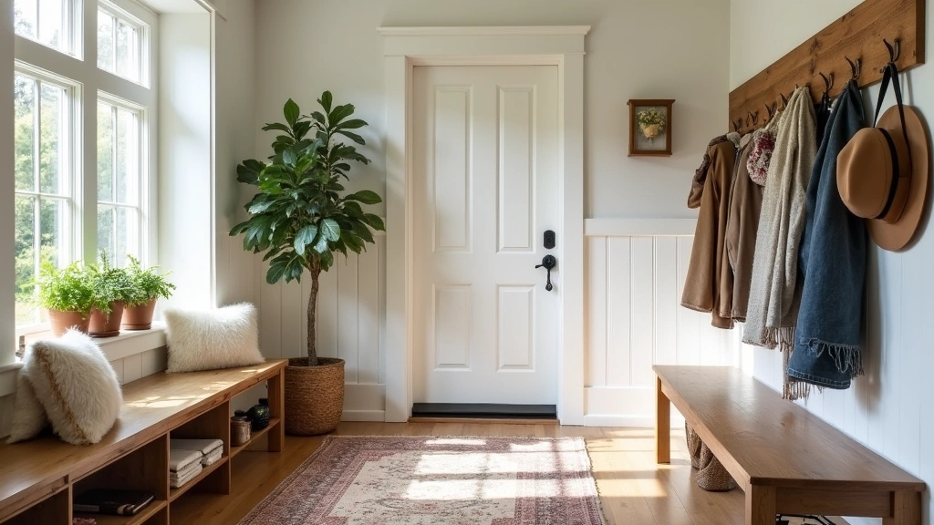 27 Cozy Farmhouse Mudroom Ideas