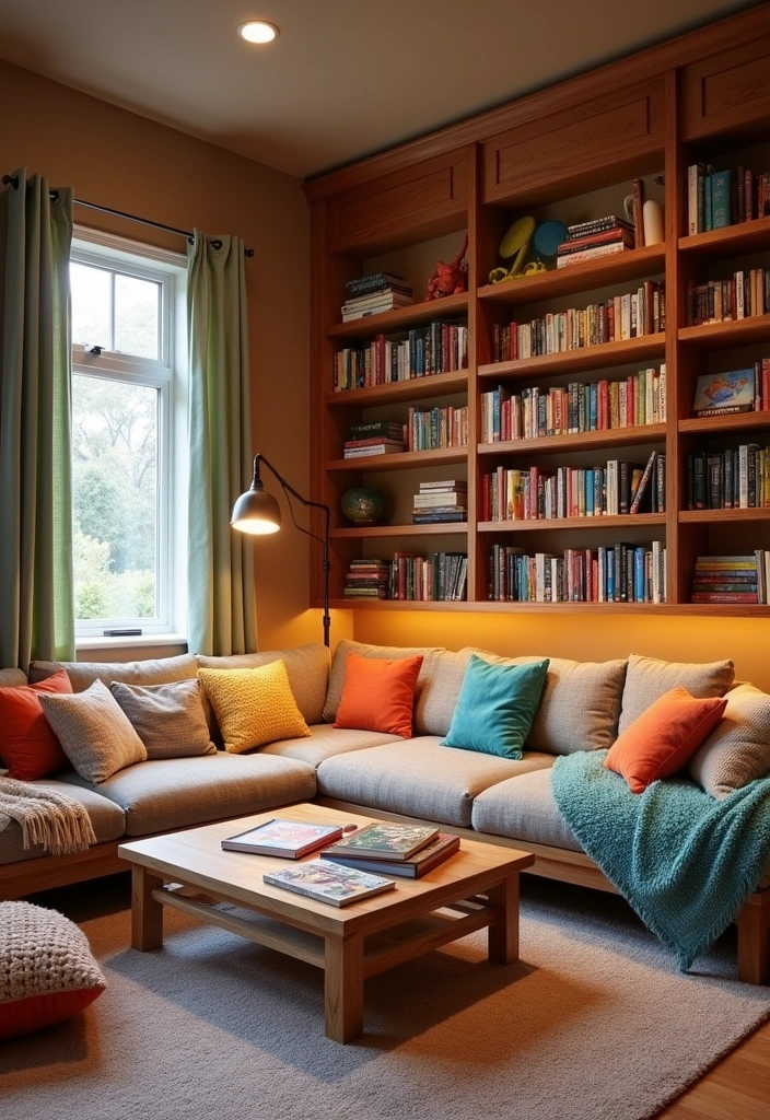 27 Cozy Reading Nook Ideas to Transform Your Home - 15. The Family-Friendly Nook