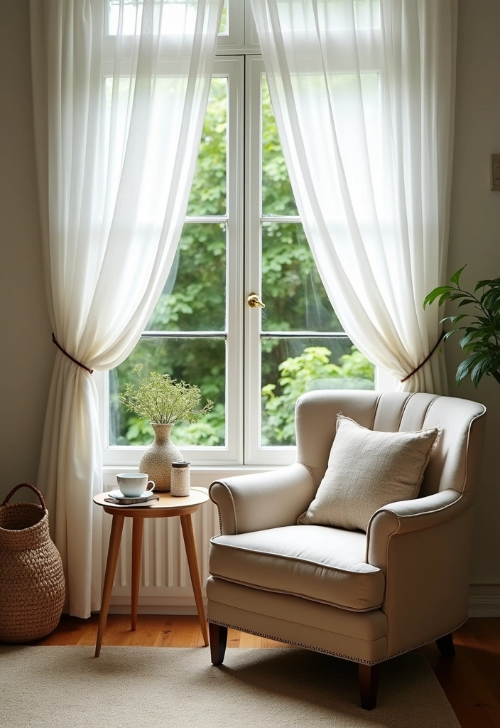 27 Cozy Reading Nook Ideas to Transform Your Home - 6. Cozy Corner with a View