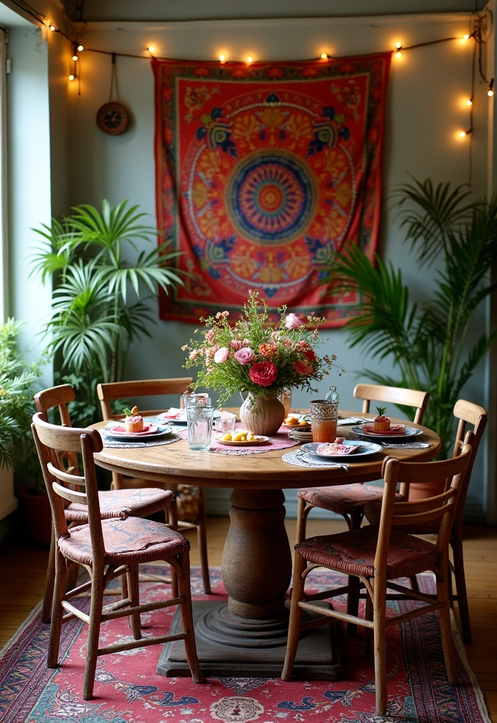 27 Dining Room Inspiration Ideas - 1. Bohemian Bliss