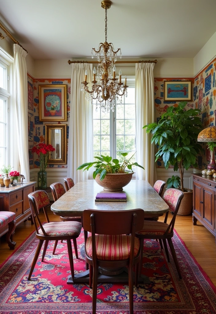 27 Dining Room Inspiration Ideas - 10. Eclectic Mix