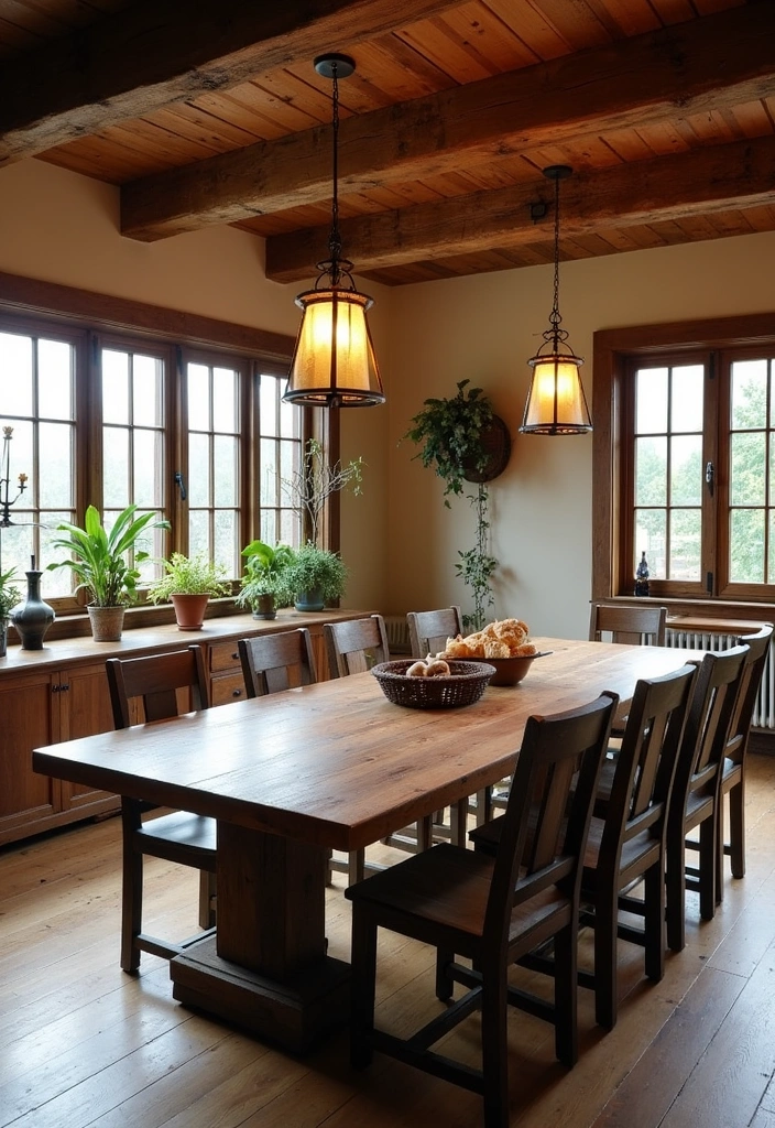 27 Dining Room Inspiration Ideas - 3. Rustic Charm