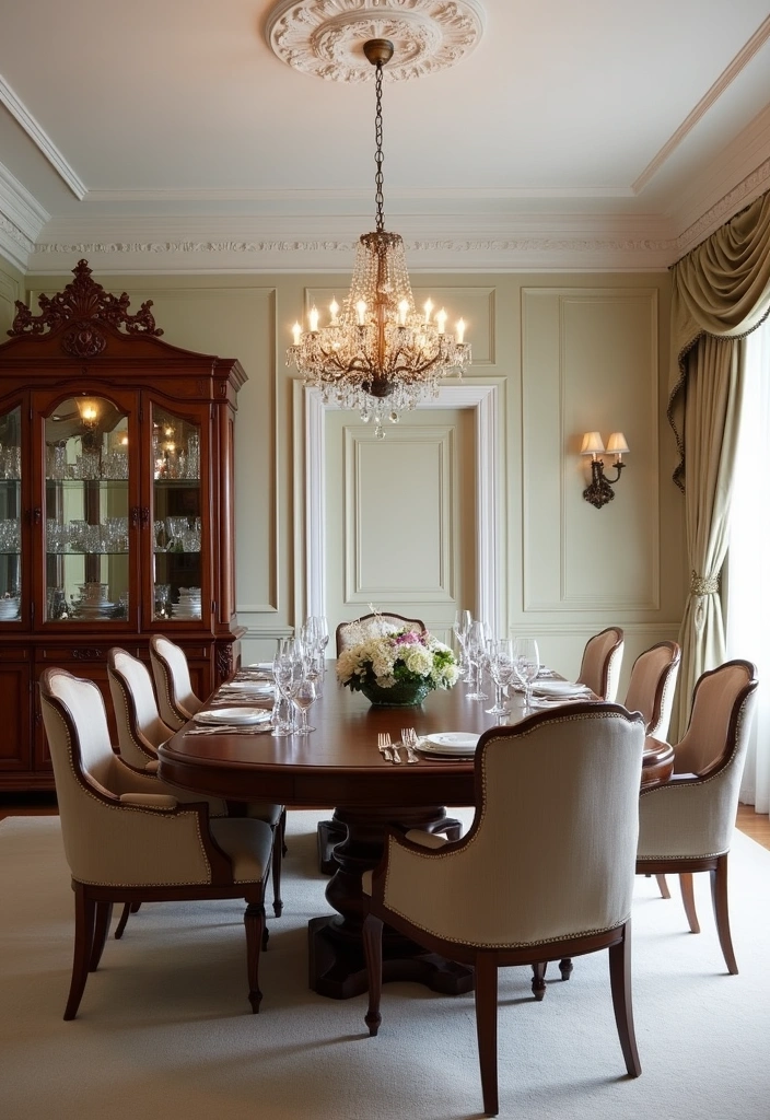 27 Dining Room Inspiration Ideas - 7. Classic Elegance