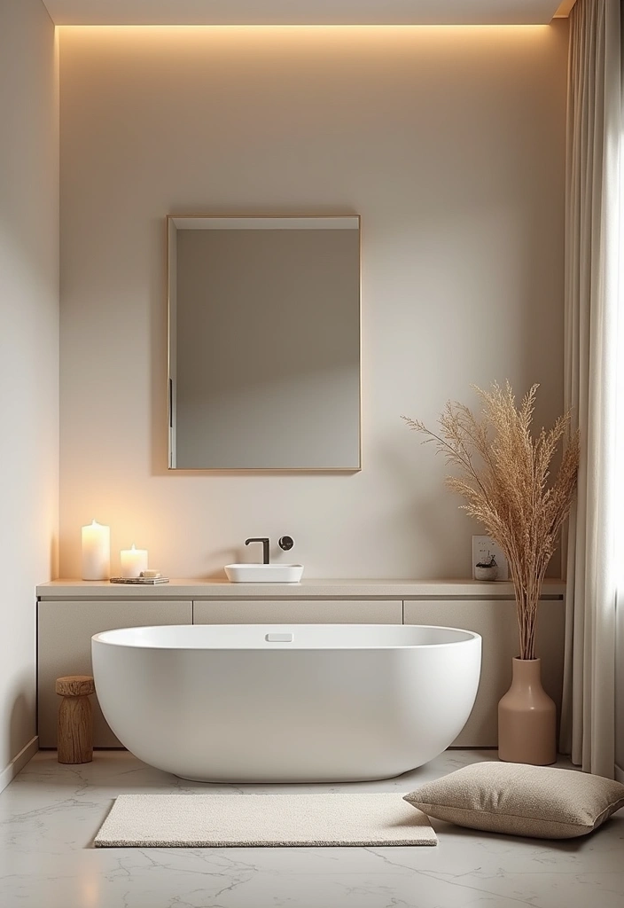 27 Japandi Bathroom Design Ideas: The Perfect Blend of Minimalism and Functionality - 9. Zen-inspired Decor