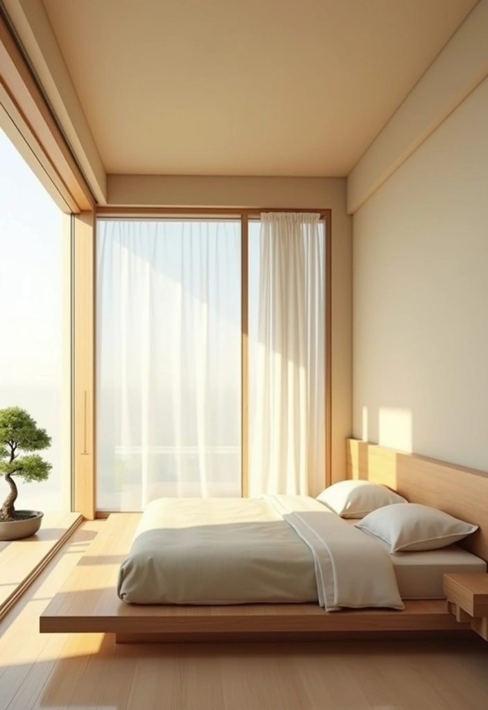 27 Japanese Bedroom Design Ideas - 1. Minimalist Zen Space