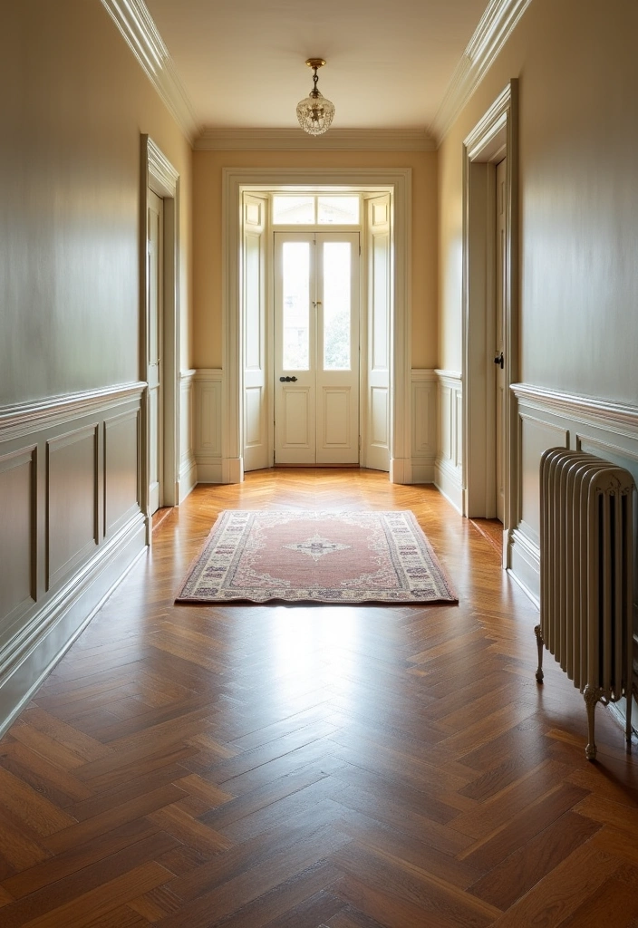 27 Stunning Victorian Hallway Ideas to Elevate Your Home Decor - 6. Textured Flooring