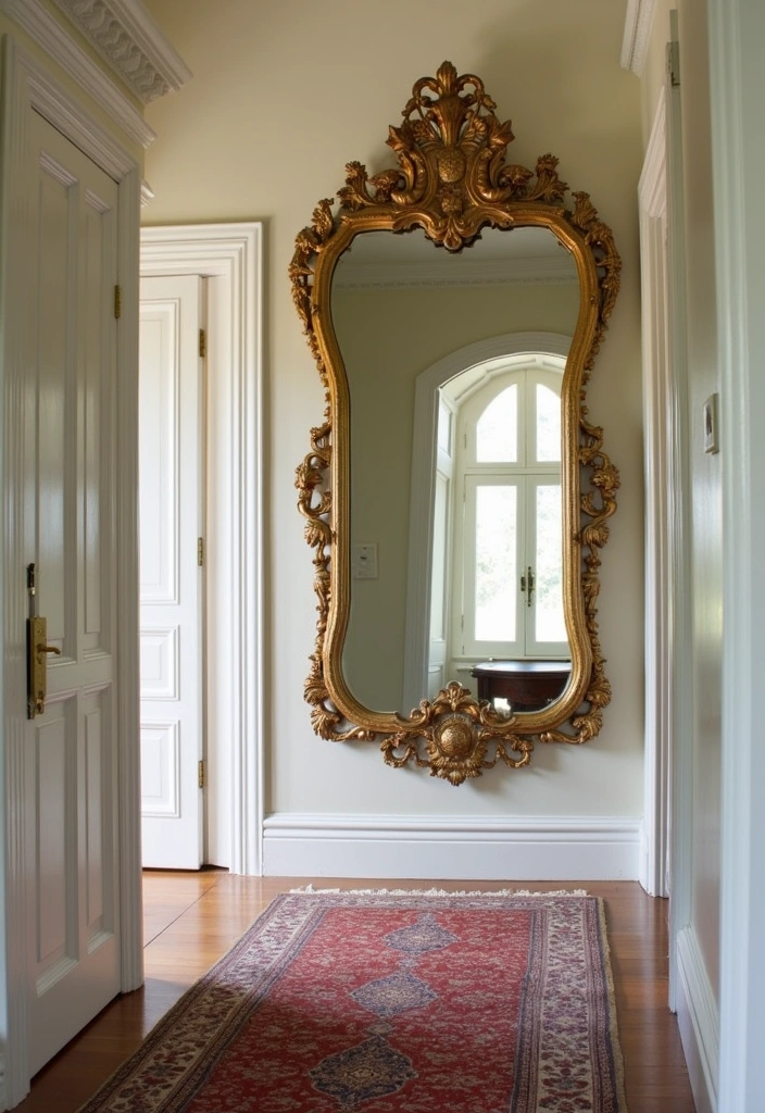 27 Stunning Victorian Hallway Ideas to Elevate Your Home Decor - 8. Decorative Mirrors